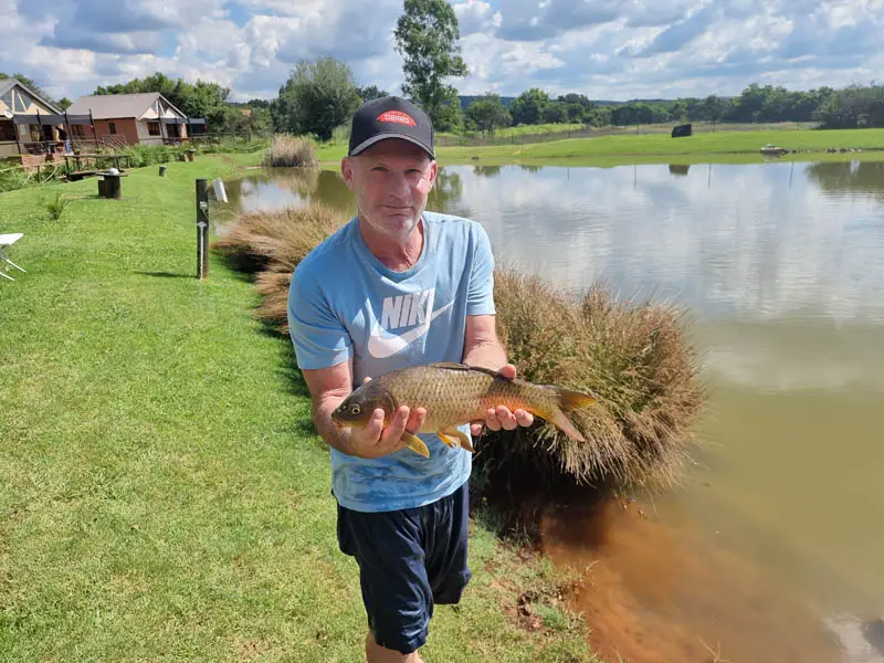 fishing at Imbabali dam in Magaliesburg