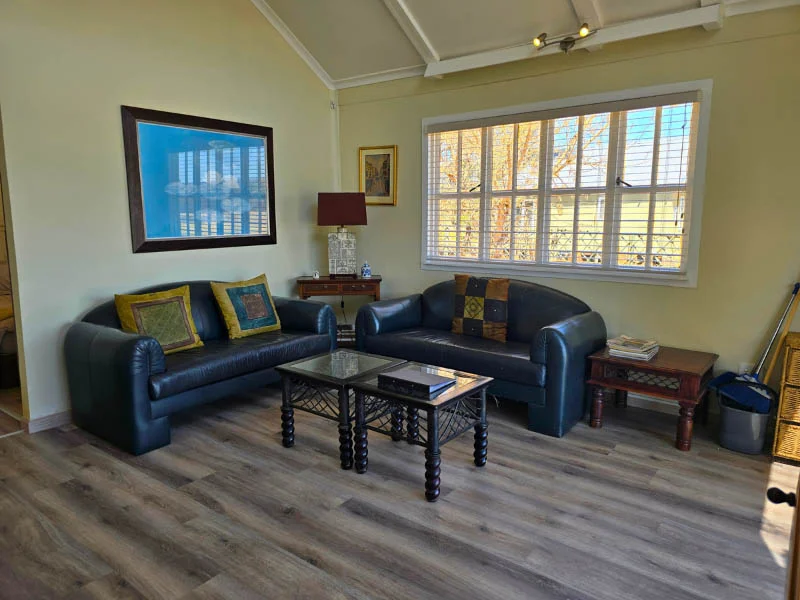 Sofas in the open plan lounge