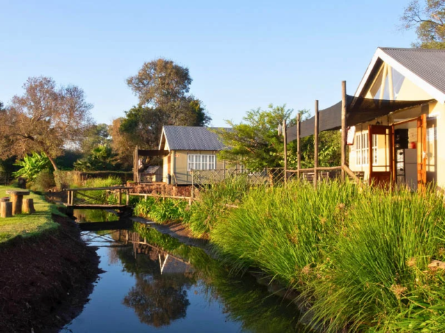 small river fron of cottages