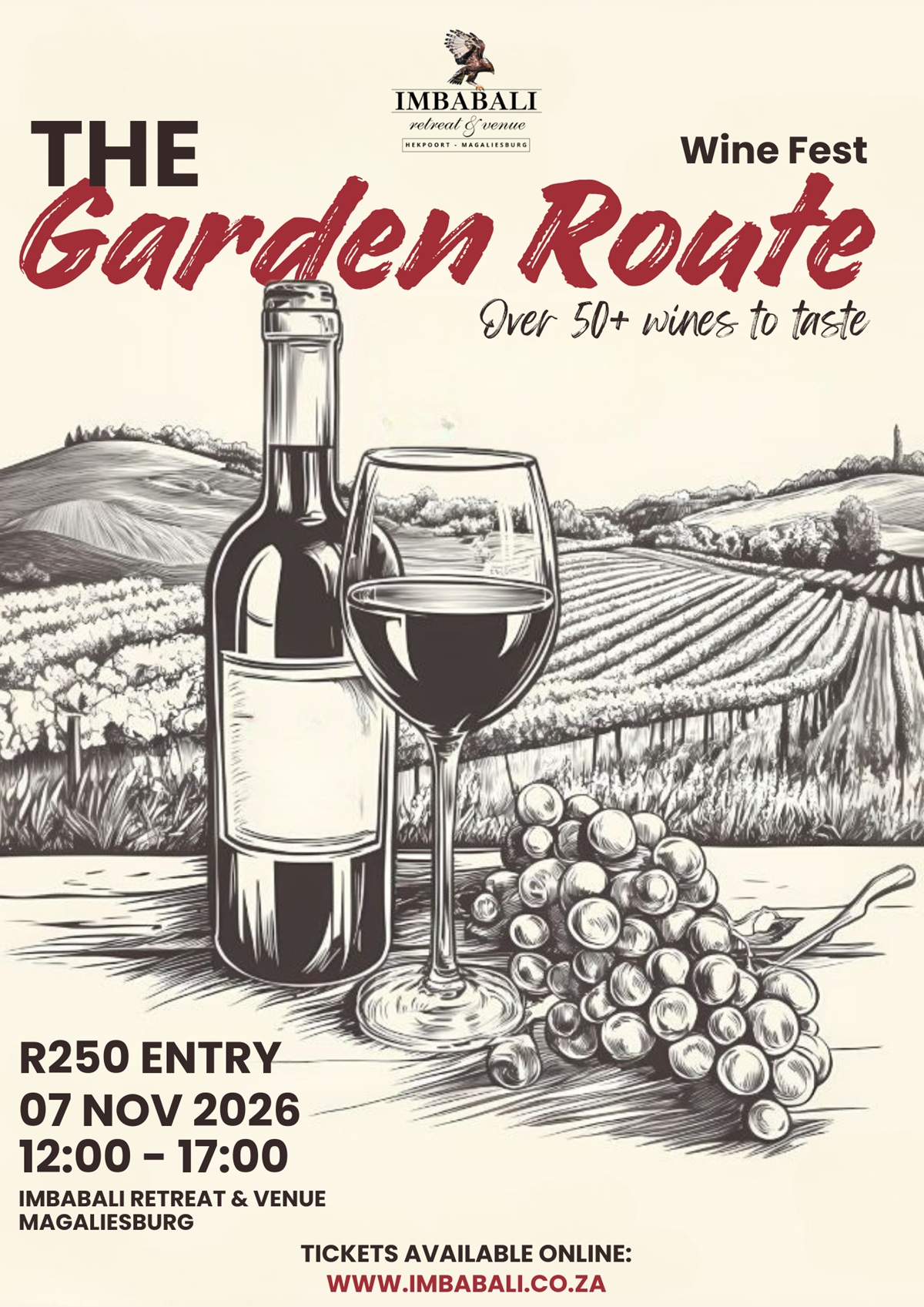 The Garden Route Wine Fest @ Imbabali Retreat & Venue